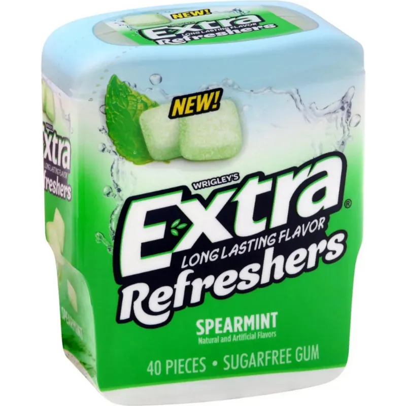 Extra Refreshers Sugarfree Spearmint Gum view 1