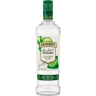 Smirnoff Zero Vodka Cucumber And Lime