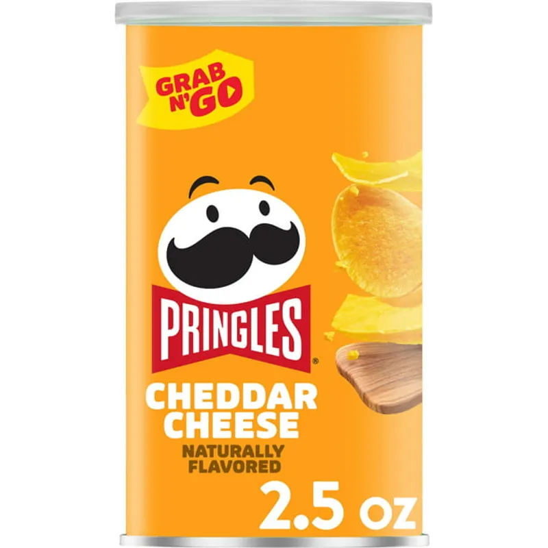 Pringles Grab & Go! Stack Potato Crisps Cheddar Cheese view 1