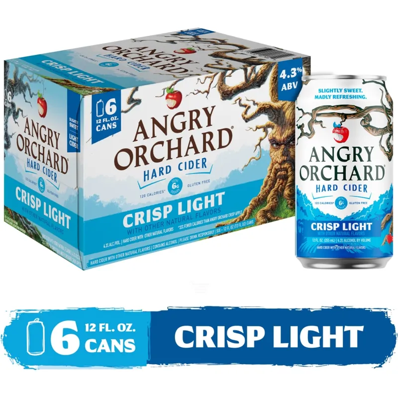 Angry Orchard Crisp Light Apple Hard Cider Beer view 1