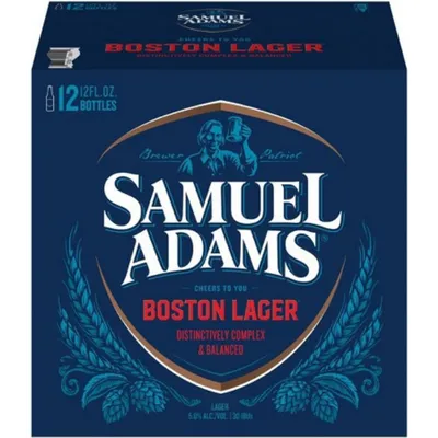 Samuel Adams Boston Lager 12 Pack 12 oz Bottles