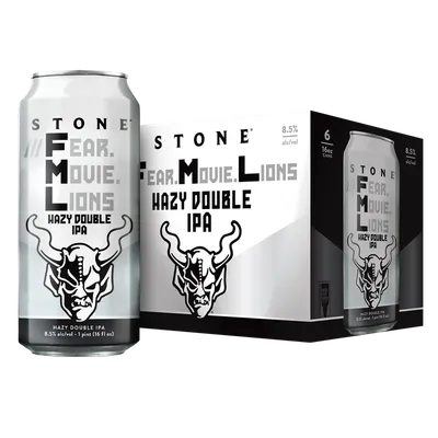 Stone Brewing Fear.Movie.Lions Double IPA 6 Pack 16oz Cans