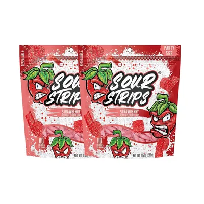 Sour Strips Strawberry Party Pack 10.2 oz Bag