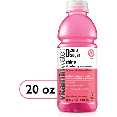 Vitaminwater Zero Strawberry Lemonade 20oz Bottle