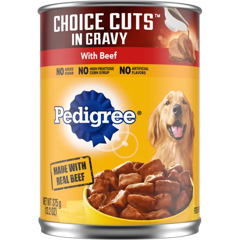 Pedigree Choice Cuts In Gravy With Beef Wet Dog Food view 1