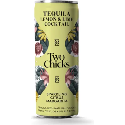 Two Chicks Sparkling Citrus Margarita 4x 12 oz cans