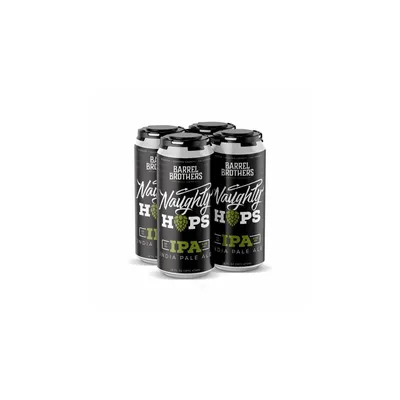 Barrel Brothers Naughty Hops IPA 4 Pack 16 oz Cans