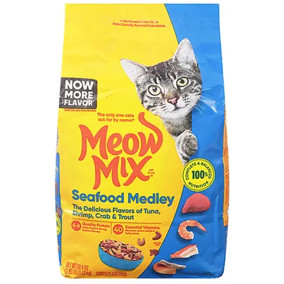 Meow Mix Seafood Medley Dry Cat Food 50.4 oz
