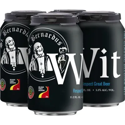 St. Bernardus Wit Ale 4 Pack 11.2 oz Cans