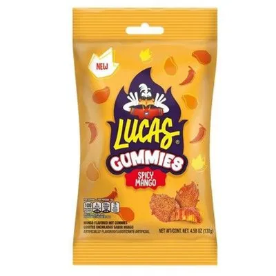 Lucas Spicy Mango Gummies 4.58 oz Bag