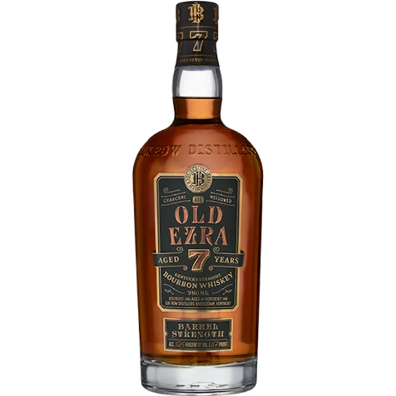 Old Ezra Kentucky Straight Bourbon Whiskey Barrel Strength 7 Year view 1