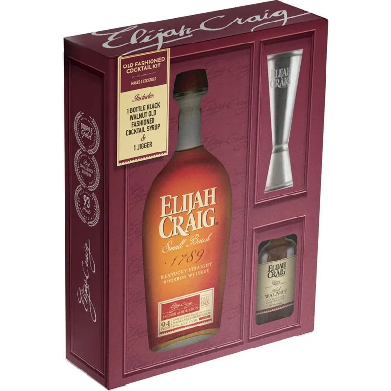 Elijah Craig Small Batch w/Old Fashion & Jigger view 1
