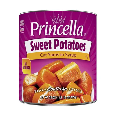 Princella Cut Sweet Potatoes in Syrup 29 oz