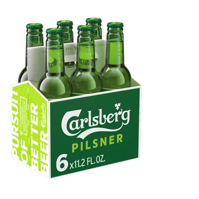 Carlsburg Premium Beer 6 Pack 11.2 oz Bottles