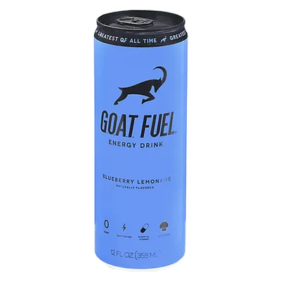 GOAT Fuel Blueberry Lemonade Energy Drink 12 oz Can