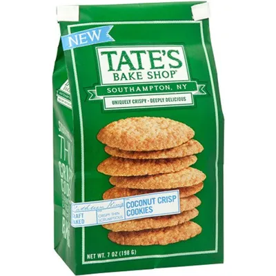 Tate's Bake Shop Coconut Crisp Cookies 7 oz