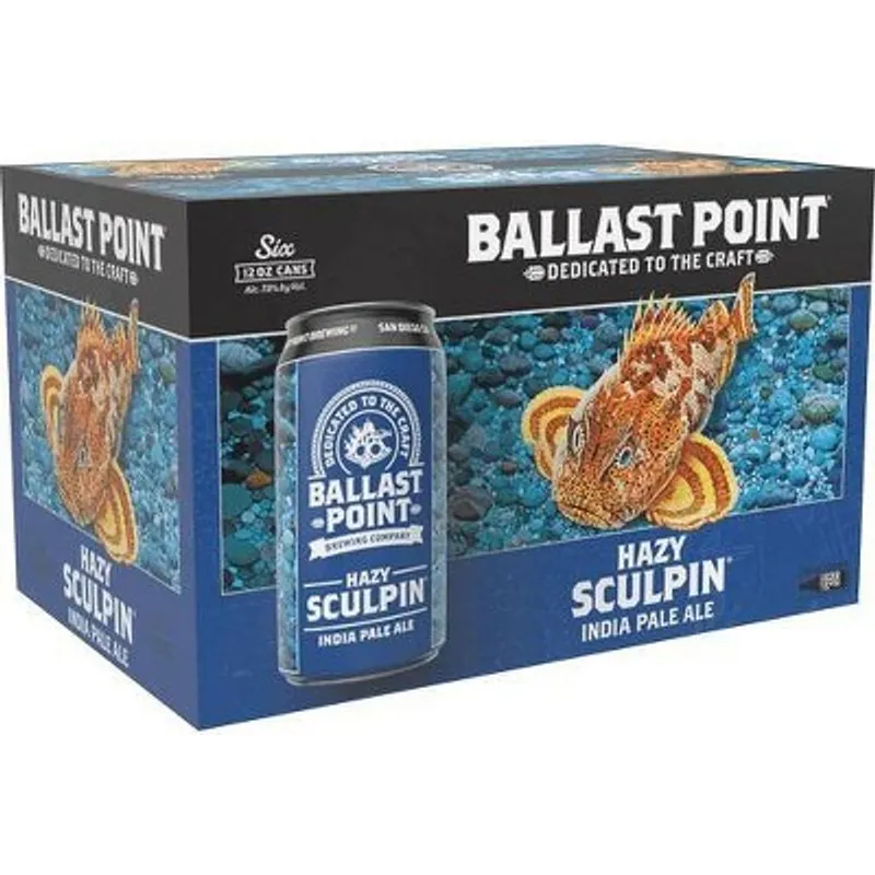 Ballast Point Hazy Sculpin Box view 1