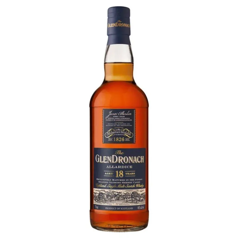 GlenDronach 18 Year Old Single Malt Scotch Whisky view 1