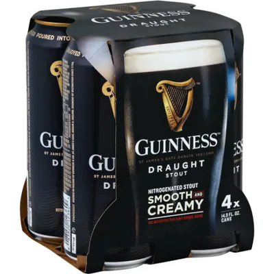 Guinness Draught 4 Pack 14.9 oz Cans