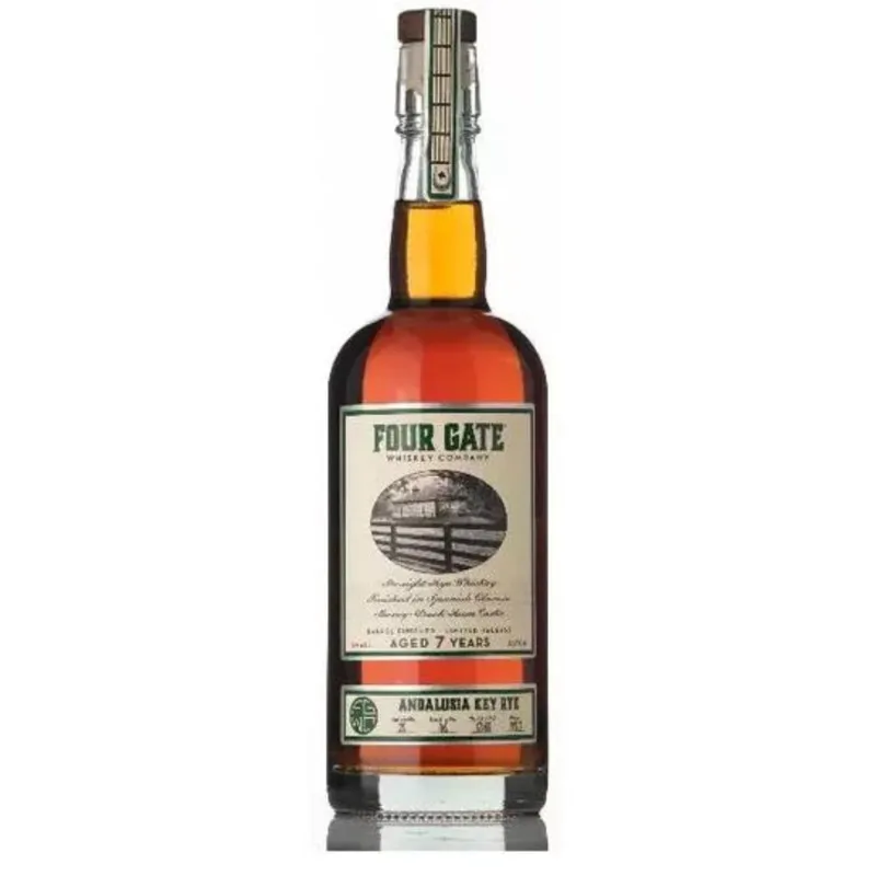 Four Gate Andalusia Key Sherry Rum Cask Finish Rye Whiskey view 1