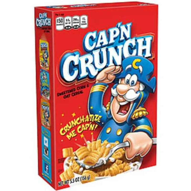 Cap'N Crunch Original Cereal Box view 1
