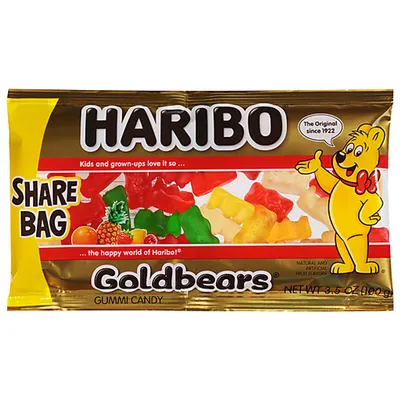Haribo Goldbears Gummy Candy 3.5 oz Bag