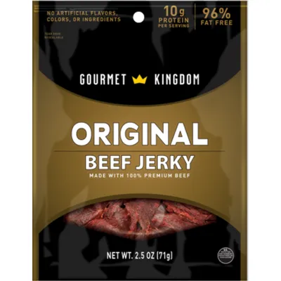 Gourmet Kingdom Original Beef Jerky 2.5 oz Bag