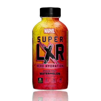 AriZona Super LXR Hero Hydration Dragon Fruit Watermelon 16 oz Bottle