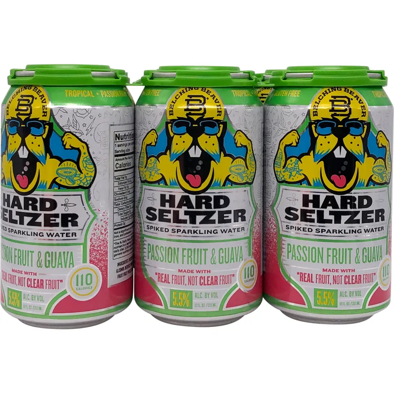 Belching Beaver Passionfruit & Guava Hard Seltzer view 1