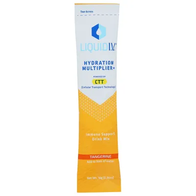 Liquid I.V. Hydration Multiplier Tangerine Flavor 0.56 oz Single-Serve Stick