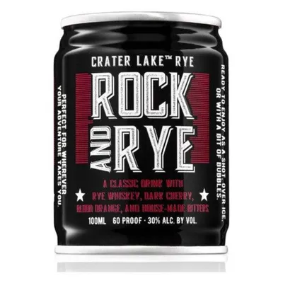 Crater Lake Rock and Rye Whiskey 100 ml 60 Proof