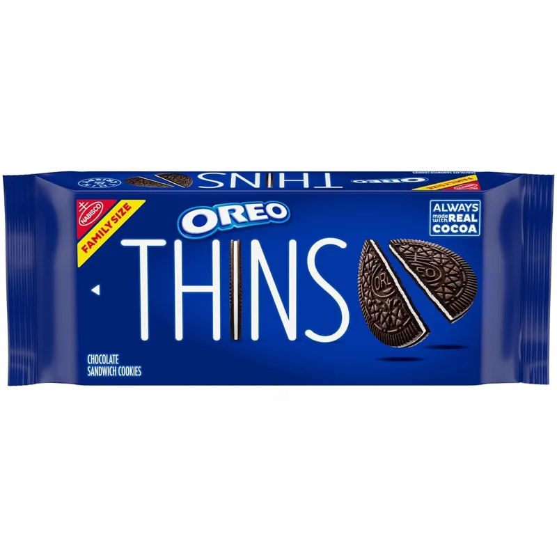 OREO Thins Chocolate Sandwich Cookies view 1