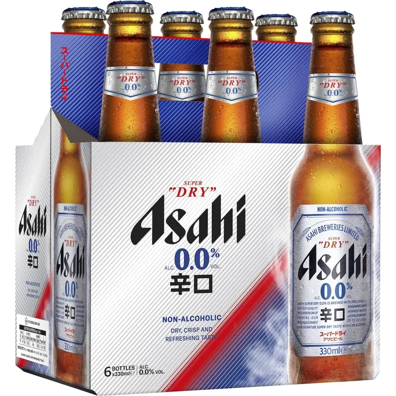 Asahi Super Dry 0.0% Non-Alcoholic Beer view 1