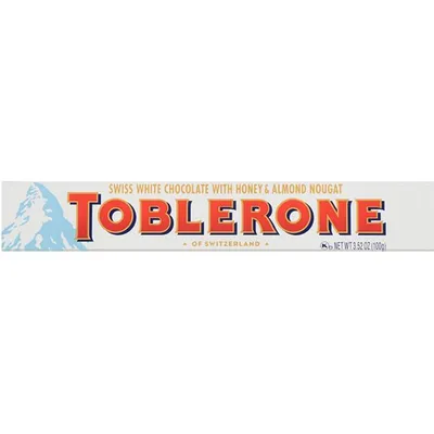 Toblerone Chocolate Bar White 3.52oz Count