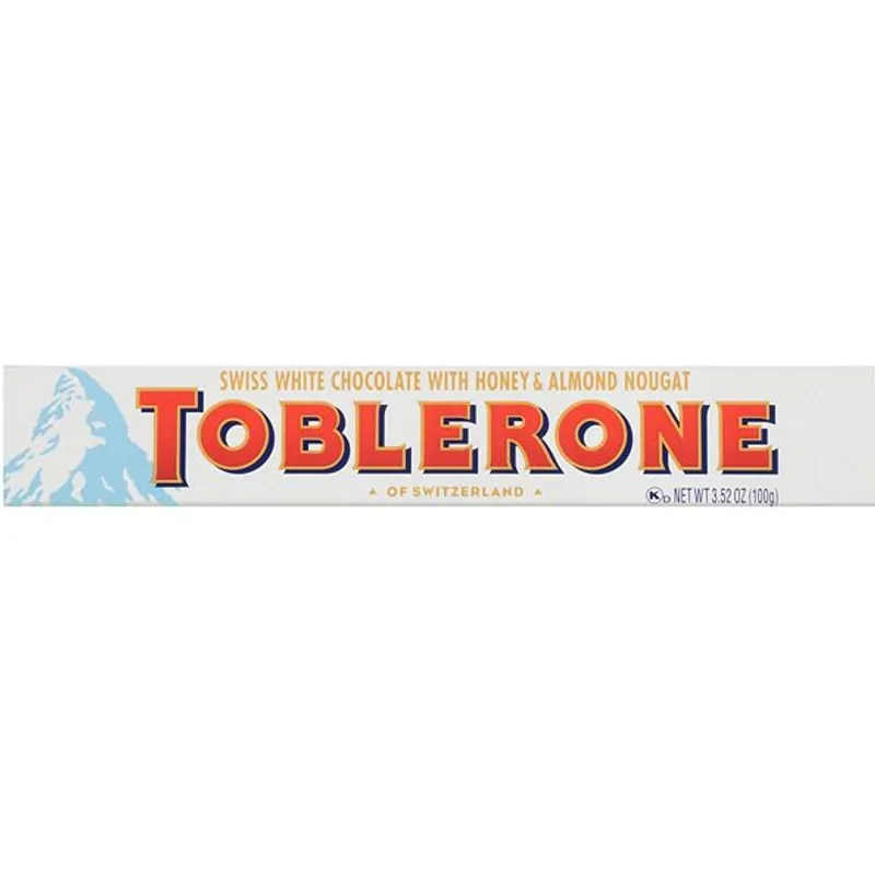 Toblerone Chocolate Bar White view 1
