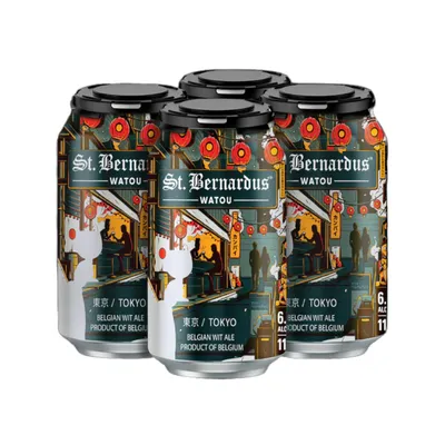 St. Bernardus Tokyo Belgian White Ale 4-pack 11.5oz cans