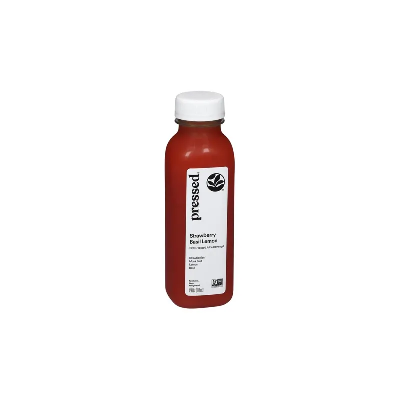 Pressed Juicery Strawberry Basil Lemonade view 1