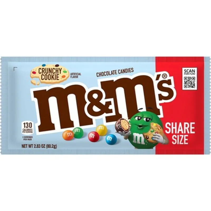 M&M's Crunchy Cookie Milk Chocolate Candy view 1