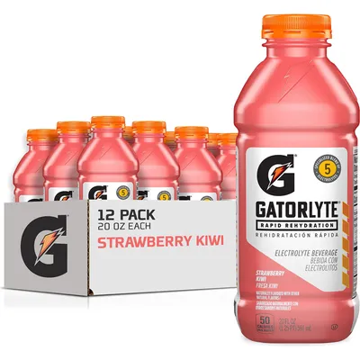 Gatorade Electrolyte Beverage Strawberry Kiwi 20 oz Bottle