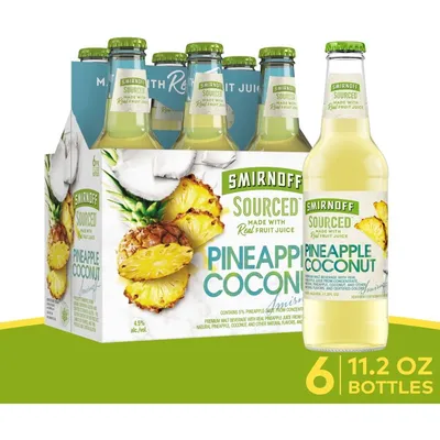Smirnoff Ice Pineapple Coconut 6x 12oz Bottles