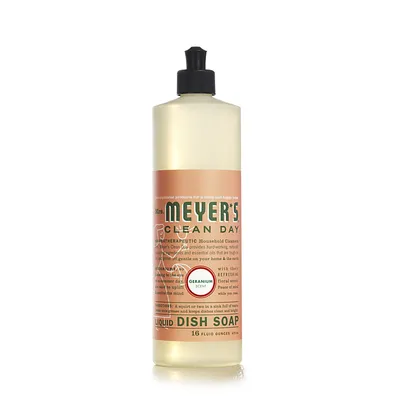 Mrs. Meyer's Clean Day Geranium Dish Soap 16 oz Bottle