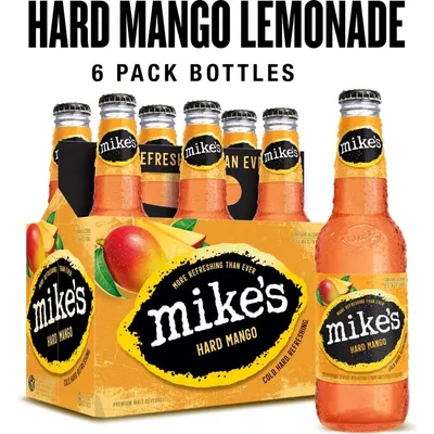 Mike's Hard Mango Lemonade 6x 11.2oz Bottles