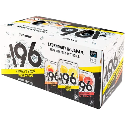 Suntory 196 Vodka Seltzer Variety Pack 8 x 12 oz cans