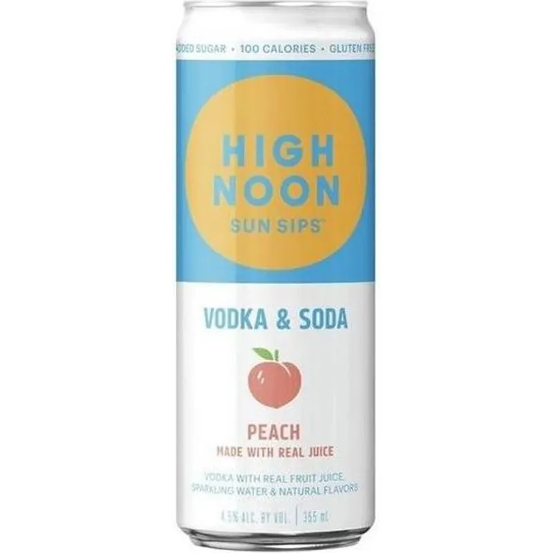 High Noon Peach Hard Seltzer view 1
