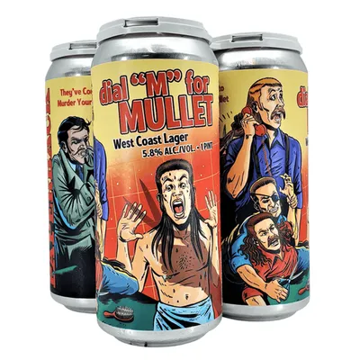 Paperback Brewing Co. Dial 'M' for Mullet West Coast Lager 4-Pack 16 oz Cans