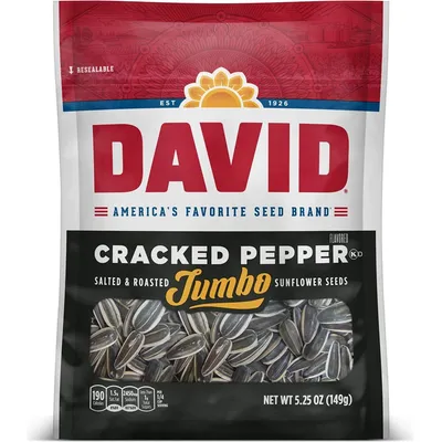 David Sunflower Seeds Cracked Pepper 5.25oz