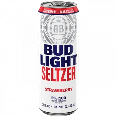 Bud Light Strawberry Seltzer 25oz Can