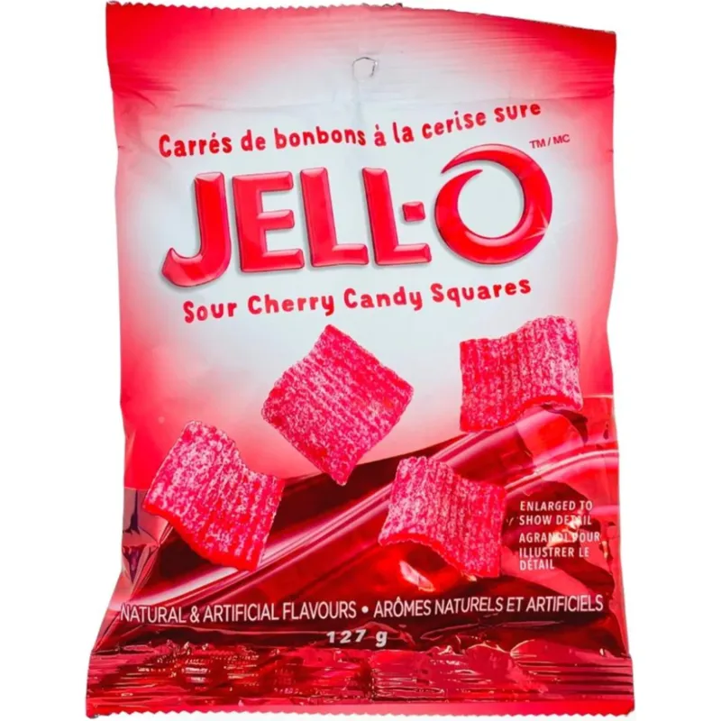 JELL-O Sour Cherry Candy Squares view 1