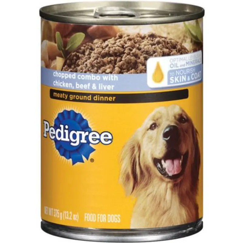 Pedigree Chicken Liver & Beef Chopped Ground Dinner Wet Dog Food view 1