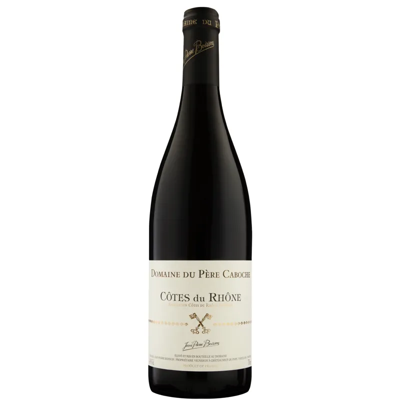 Domaine du Pere Caboche Cotes du Rhone Red view 1